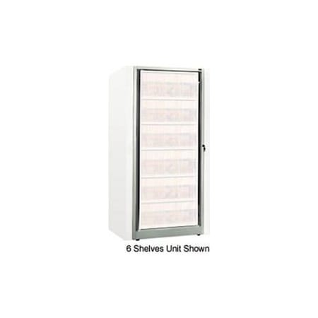 Datum Filing Systems Rotary File Cabinet Components, Base Adder Unit, Letter, 8-High, Light Gray XSLT-A8E-T47